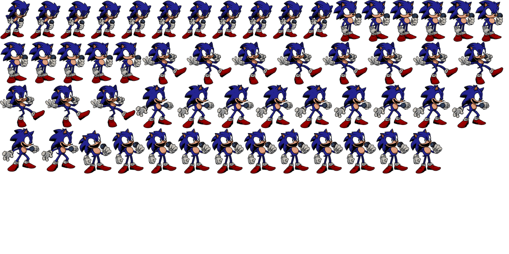 Faker Sonic 2.0 (sheet) by iqiwiwiwi on DeviantArt