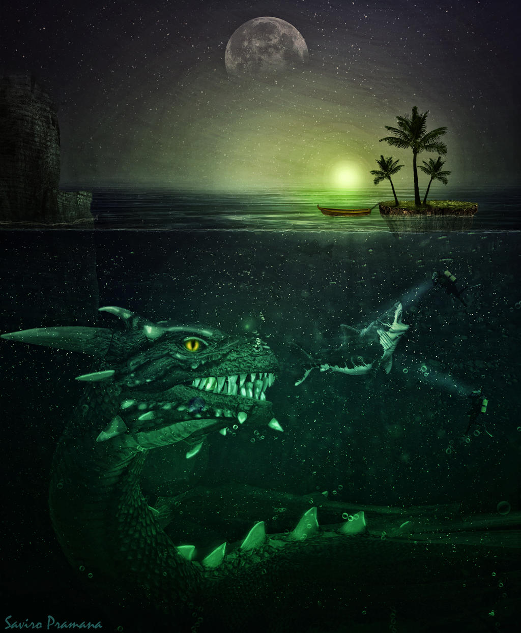 Creature from the deep sea by danz0g on DeviantArt