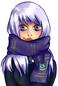 My sucrette in a ravenclaw outfit