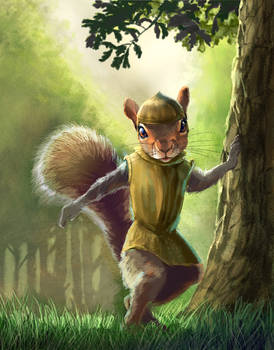 Squirrel character sketch