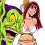 GREEN GOBLIN CAPTURES MARY JANE BY MARK SPEARS