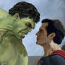 Hulk vs Superman by Mark Spears