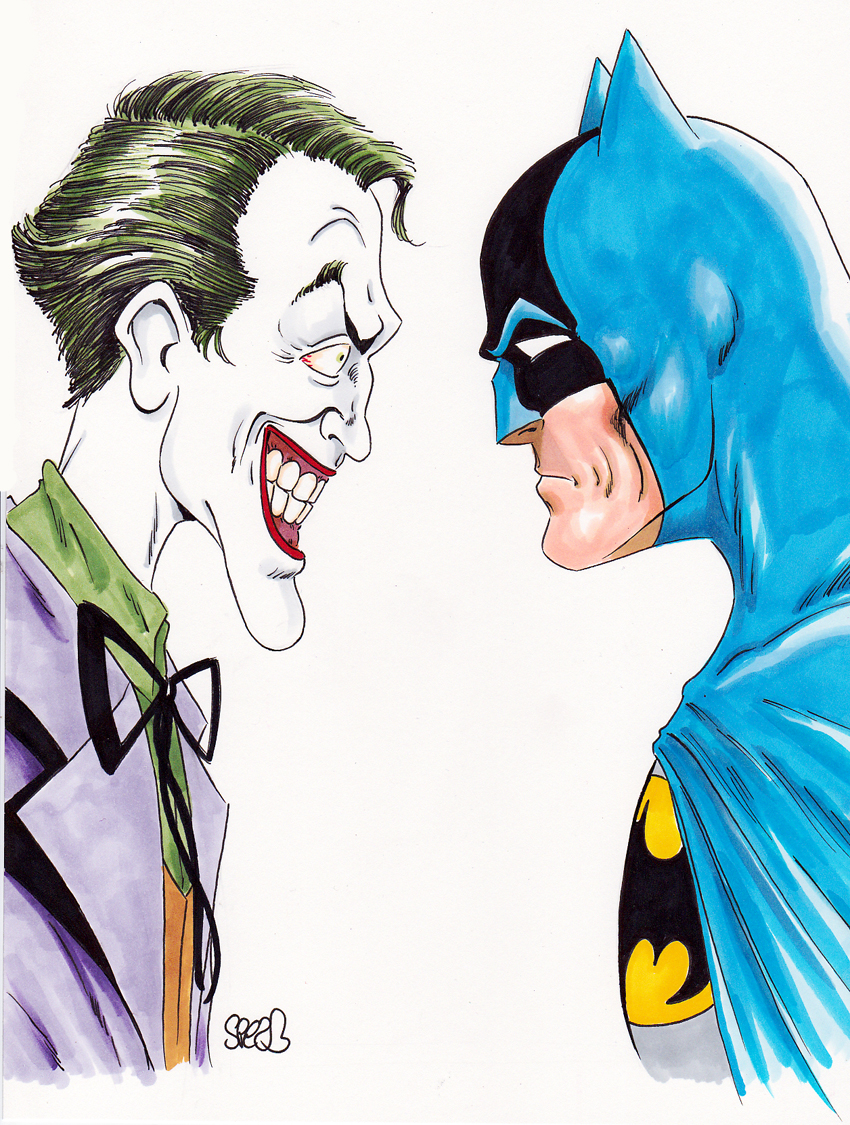 Batman vs Joker by Mark Spears by MarkSpearsArt on DeviantArt