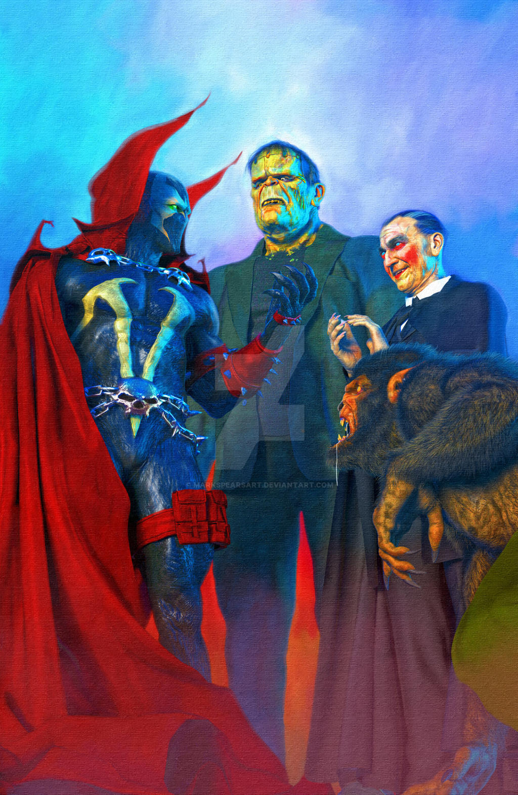 Spawn meets the Mark Spears Monsters by MarkSpearsArt on DeviantArt