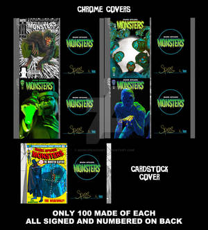 Homage Comic Covers and Regular Covers Monsters