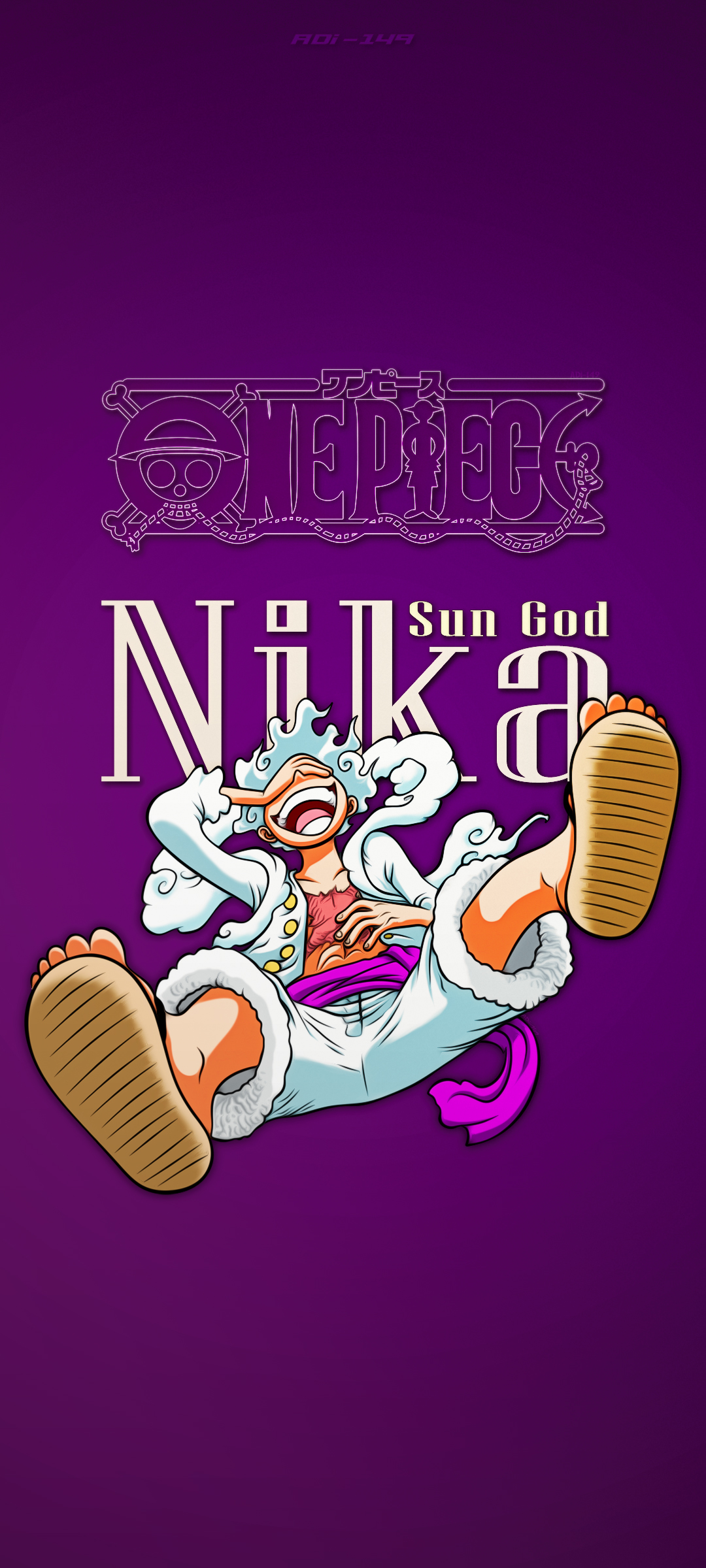 Luffy Gear 5 Sun God Nika Background