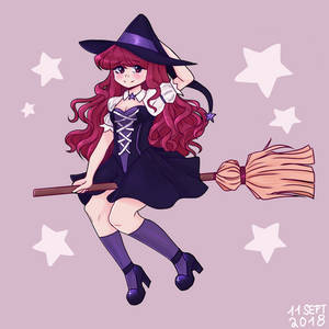 Purple witch by Toraphaine