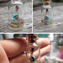 Mermaid in a little bottle pendant