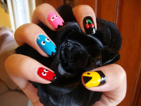 Cute Pacman Nails