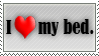 I :heart: my bed. Stamp