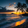 A vibrant Hawaiian beach coast