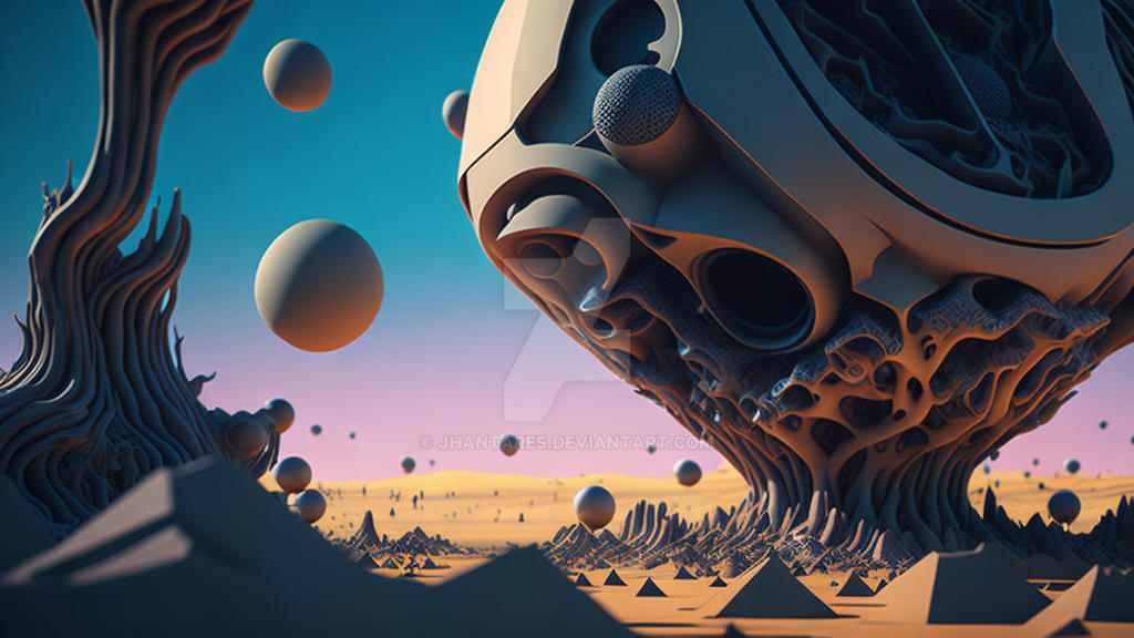 An alien world of abstract shapes and forms by jhantares on DeviantArt