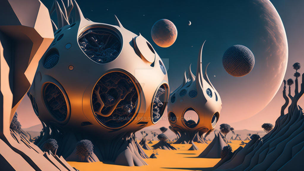An alien world of abstract shapes and forms by jhantares on DeviantArt