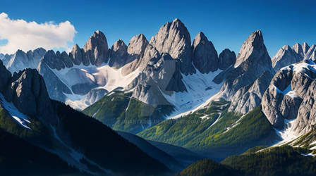 A stunningly detailed view of the Bavarian alps