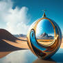 An image of a surreal landscape Dali style