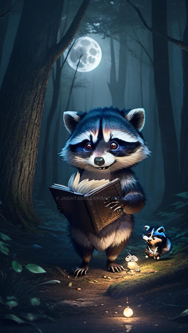 A frightened boyaguz a cute little raccoon by jhantares on DeviantArt
