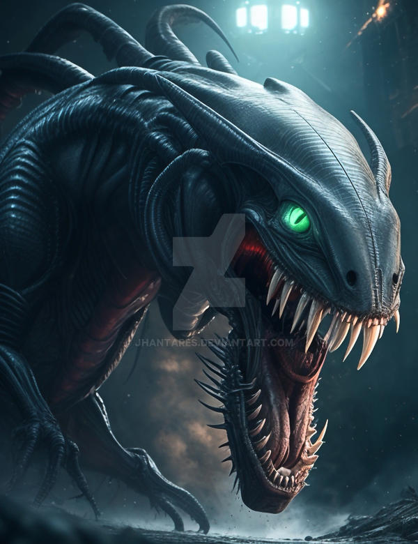 An alien predator by jhantares on DeviantArt