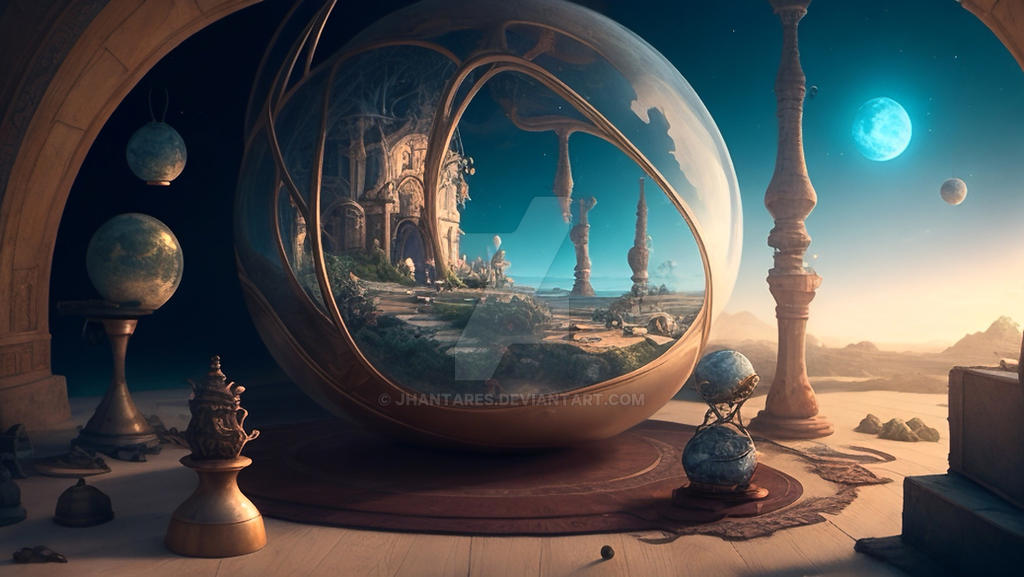 A dreamlike scene of surreal objects by jhantares on DeviantArt