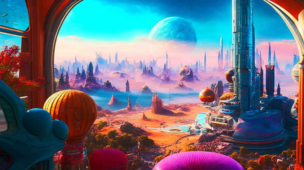 Distant Futor A breathtaking view of a distant future by jhantares on DeviantArt