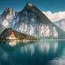 A breathtaking panorama of Koenigssee