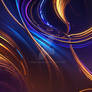 An abstract dreamscape of luminous flowing lines