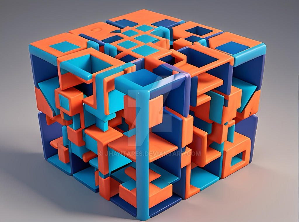 Cube geometric pattern by jhantares on DeviantArt