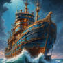 A meticulously crafted oil painting