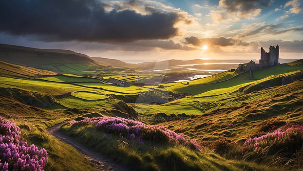 A surreal landscape of Ireland