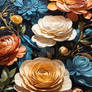 A mesmerizing modern acrylic floral painting