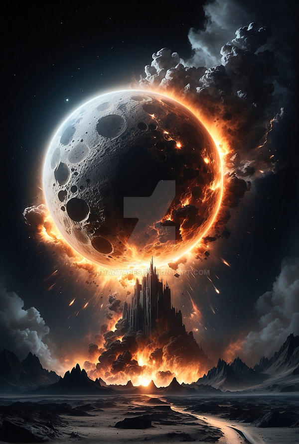 Destroy Moon In a breathtaking display of destruction the moon by jhantares on ...
