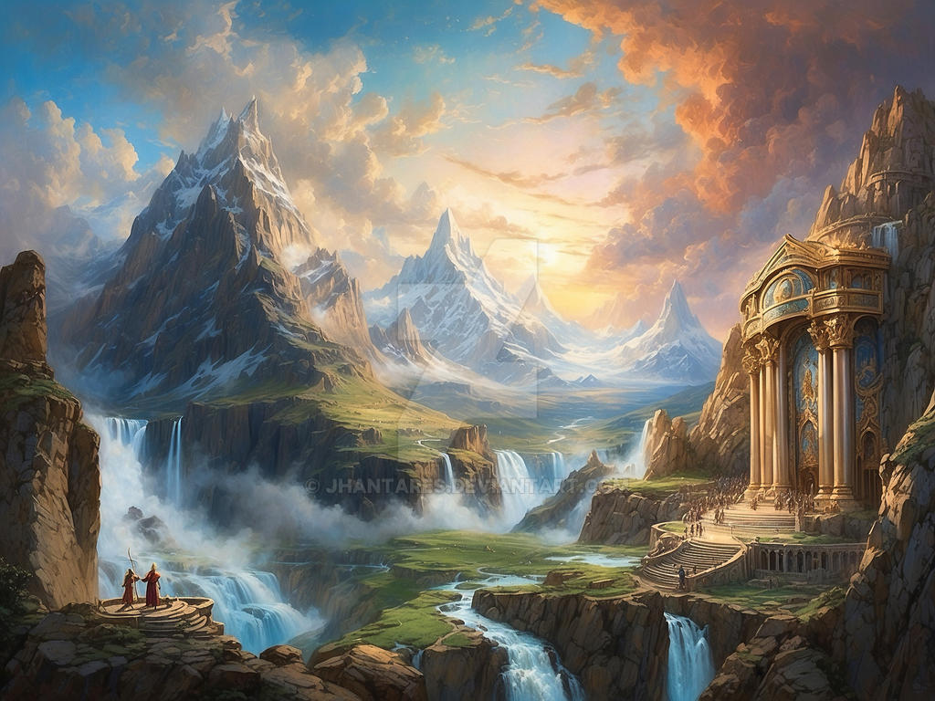 Magic Asgard The majestic realm of Asgard by jhantares on DeviantArt