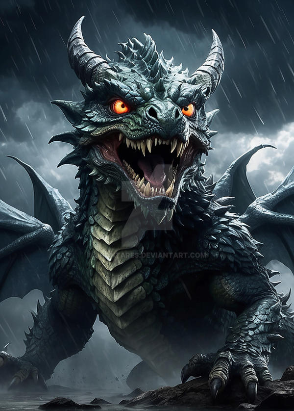 Angst Dragon An angry dragon II by jhantares on DeviantArt