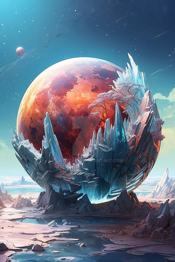 Planet Deviantart Crystallized Planet by jhantares on DeviantArt