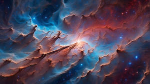 A mesmerizing cosmic nebula scene