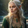 A regally serene elven woman