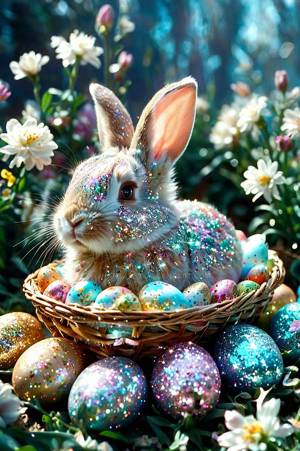A charming friendly disney style Easter bunny by jhantares on DeviantArt