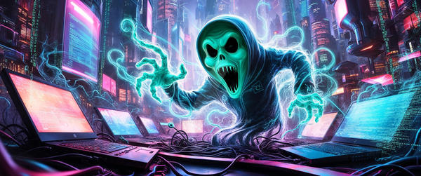 Computer Ghost Party The ghost from your computer by jhantares on DeviantArt
