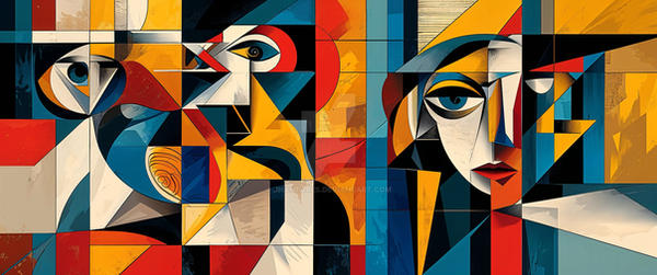 Cubist Composition A vibrant cubist composition by jhantares on DeviantArt