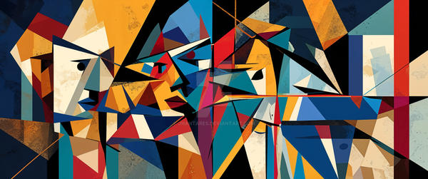 Cubist Composition A vibrant cubist composition by jhantares on DeviantArt