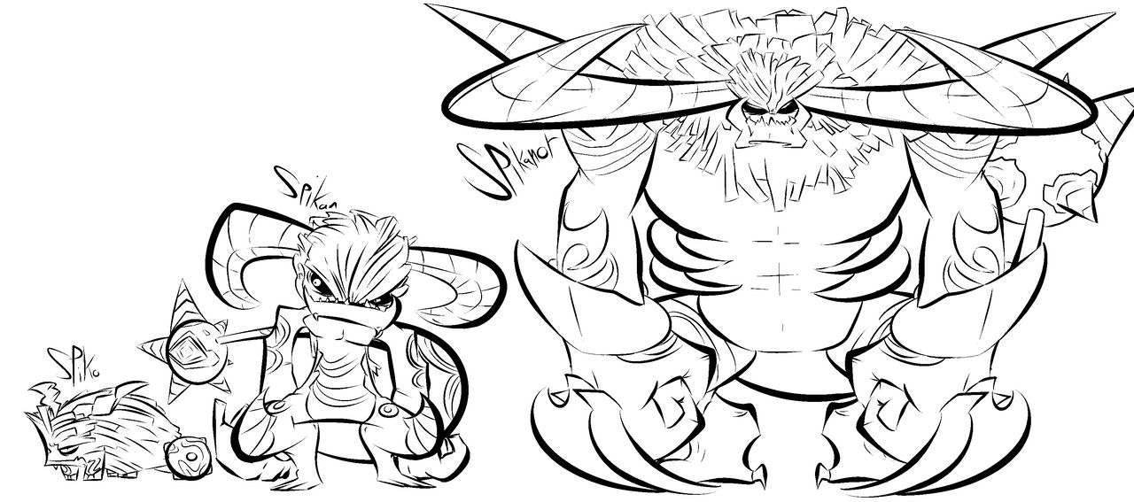 Spikan Spectrobes line: Spiko, Spikan, Spikanor by Theimmortalivan on DeviantArt
