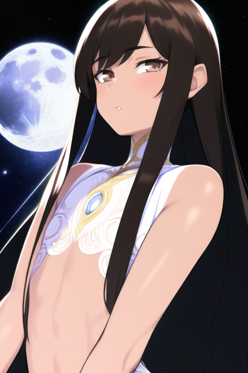 8foot wearing some kind of lunar top (Ai-Art)