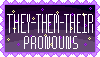 They/them/their pronouns stamp