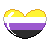 nonbinary pride heart
