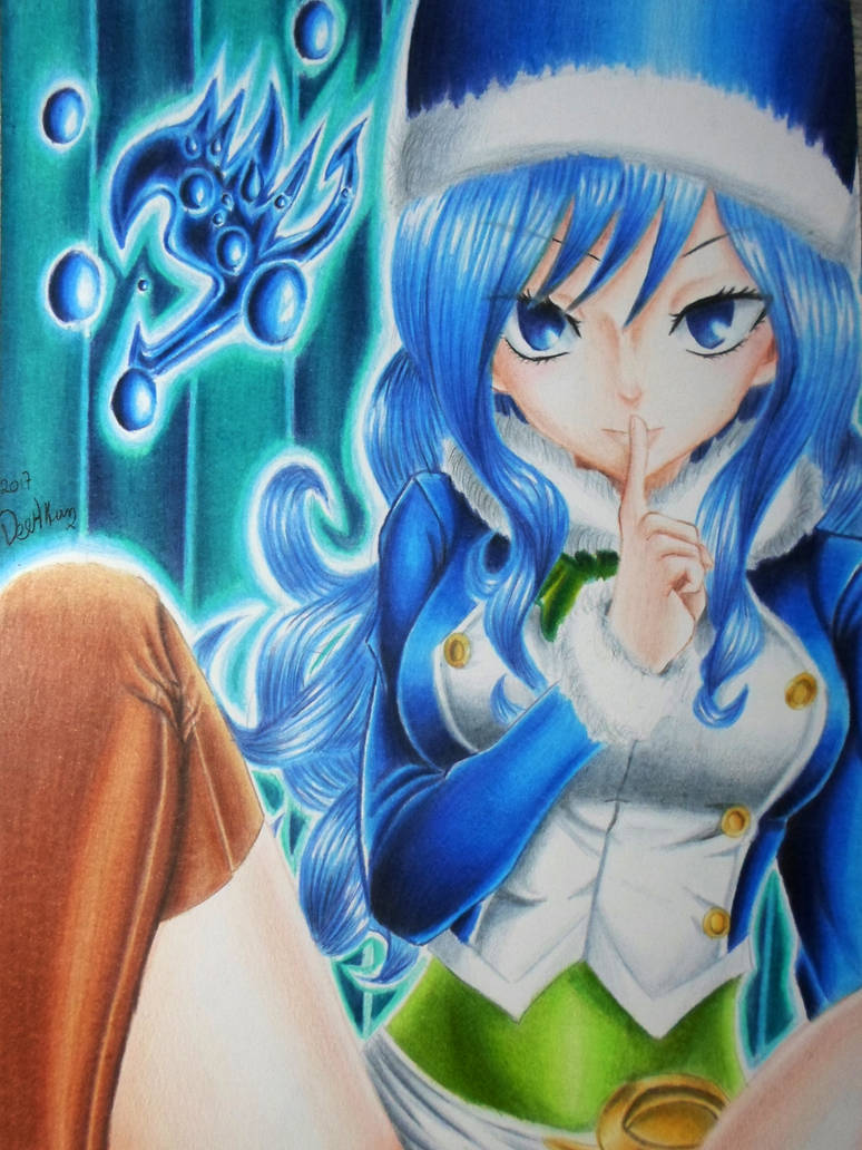 Juvia Lockster from Fairy Tail ( Speed painting ) by deehkunXD