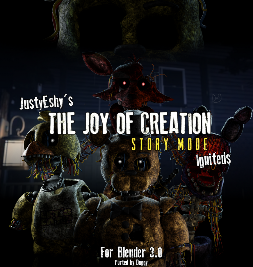 Ignited Freddy - Joy Of Creation by ScooperExeBR on DeviantArt