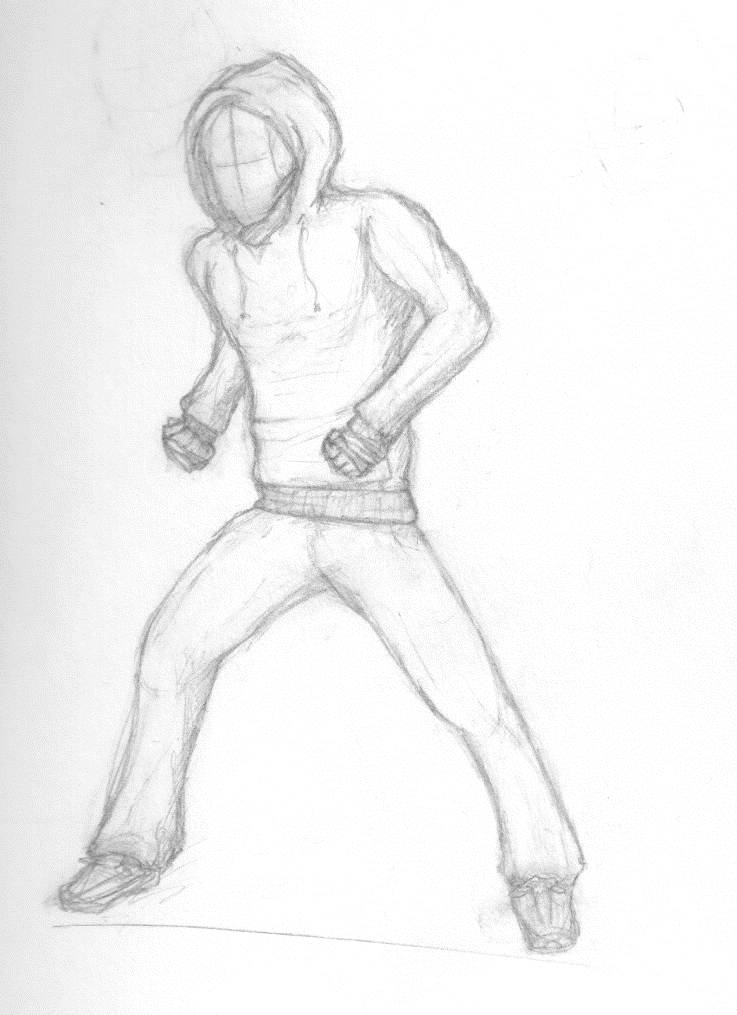 Fight Pose Sketch