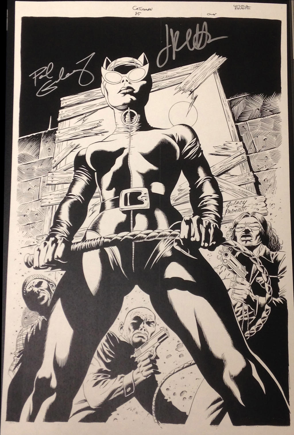 Comic Art Showcase-Signed Catwoman #25 Cover