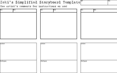 Simplified Storyboard Template