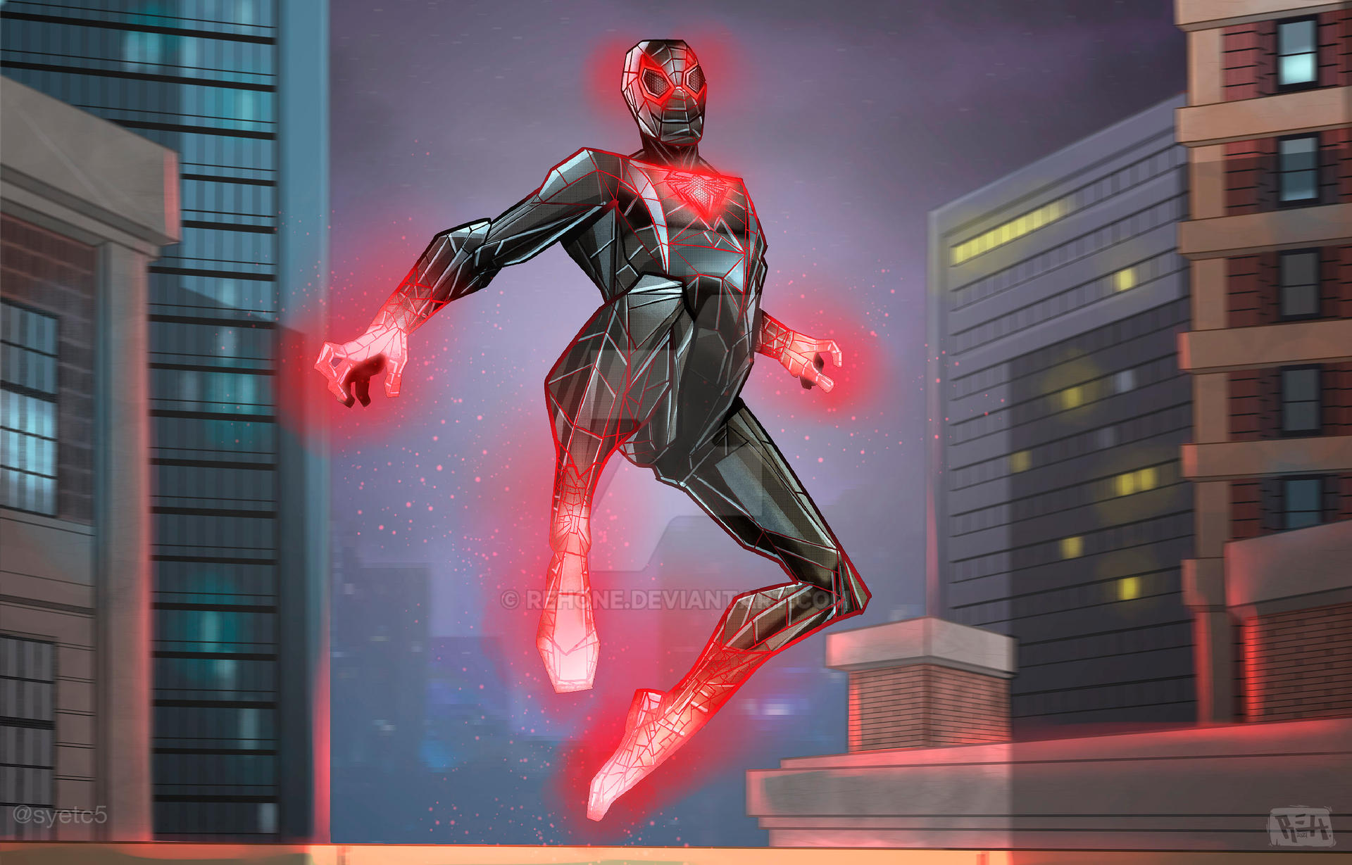 Miles Morales Programmable Matter Suit by REHone on DeviantArt