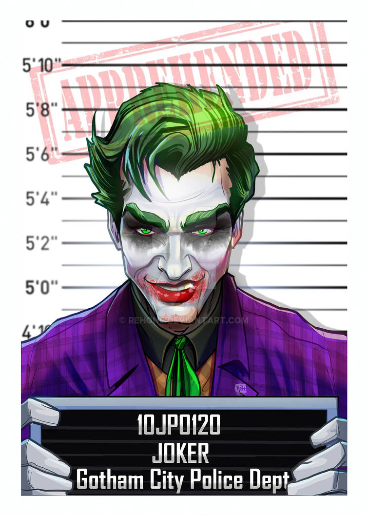 Joker Mugshot by REHone on DeviantArt
